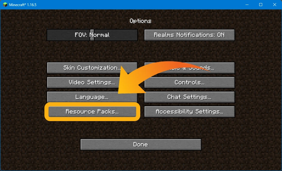 مرحله دوم - انتخاب ریسورس پک